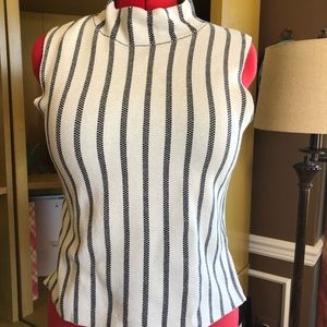 Moth sleeveless mock neck